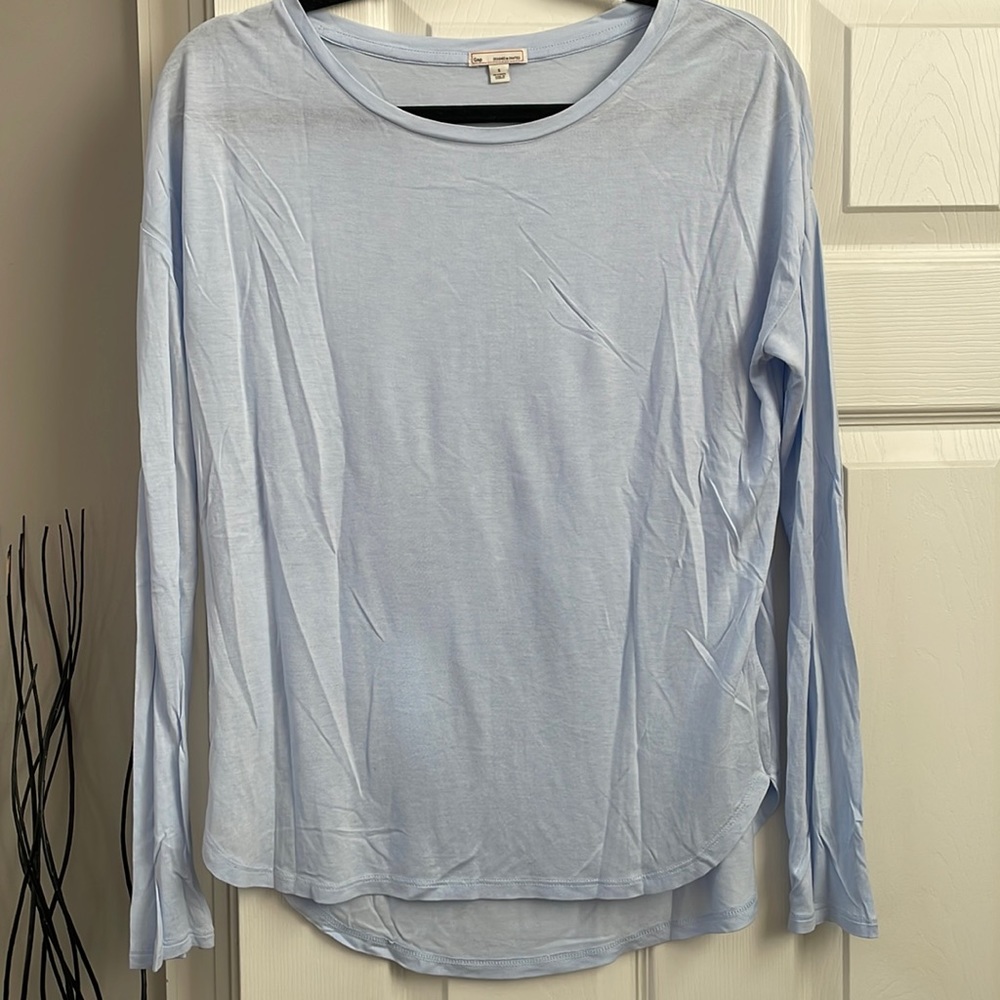Gap Light blue long sleeve layering Tshirt